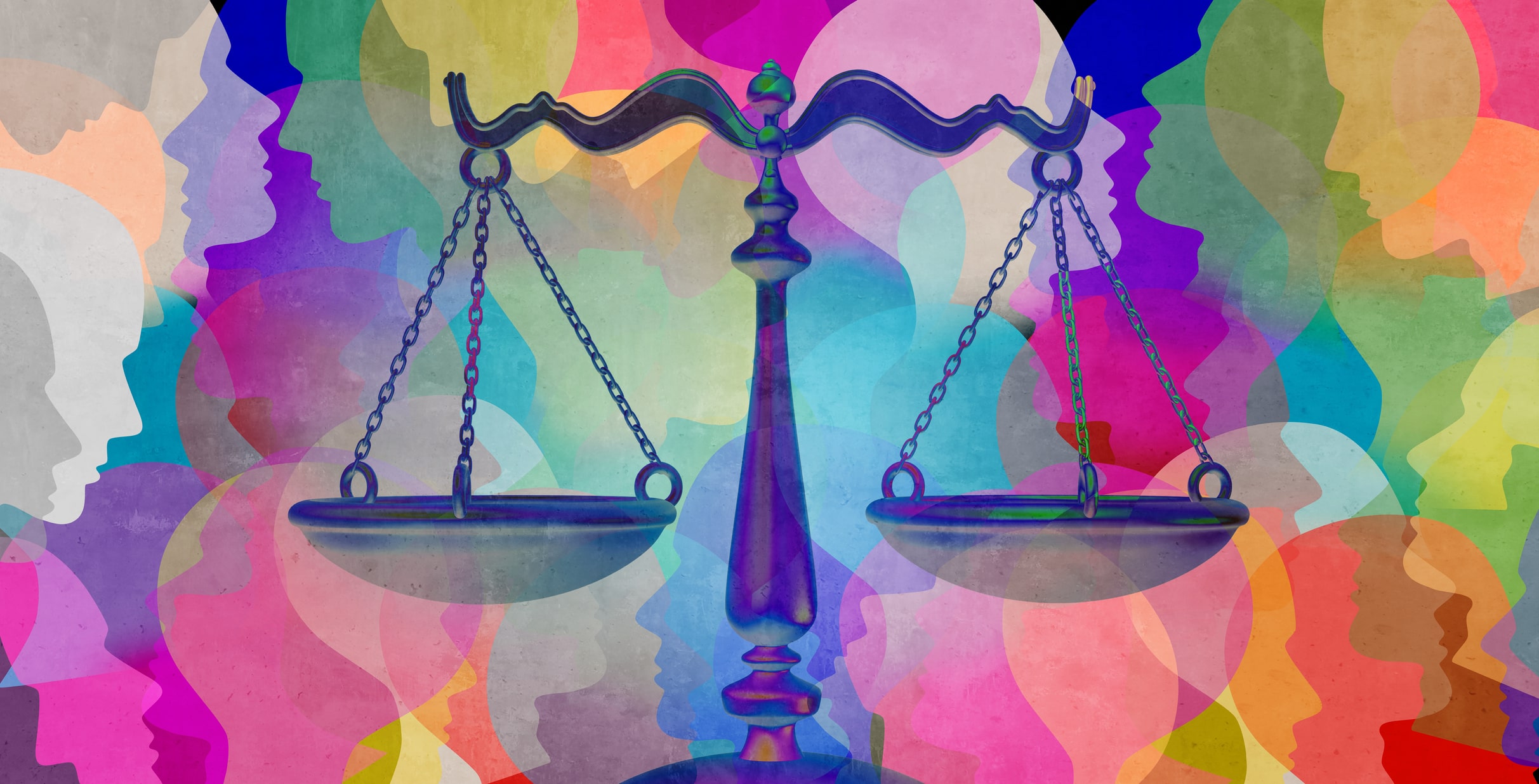 Scale with multicolored background Scale with multicolored background